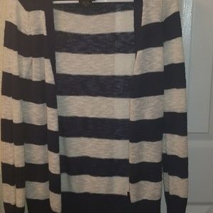 striped cardigan